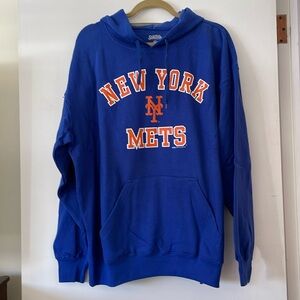 NWT MLB Licensed New York Mets Pullover Hoodie Sweatshirt Size XL